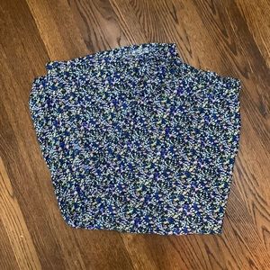 Wide leg floral pants